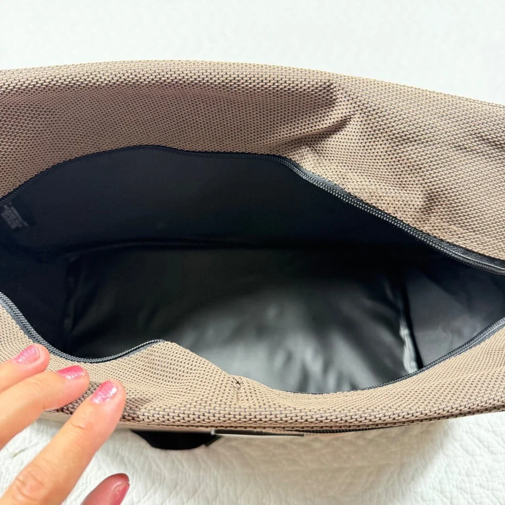 Protocol Travel Messenger Bag Unisex OS Brown Canvas Adjustable Strap EUC
